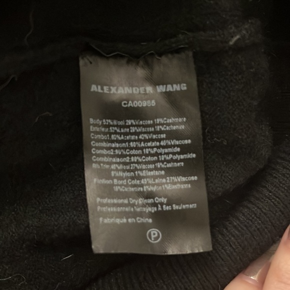 ALEXANDER WANG Hybrid Jumper With Camisole Insert BLACK - Picture 5 of 5